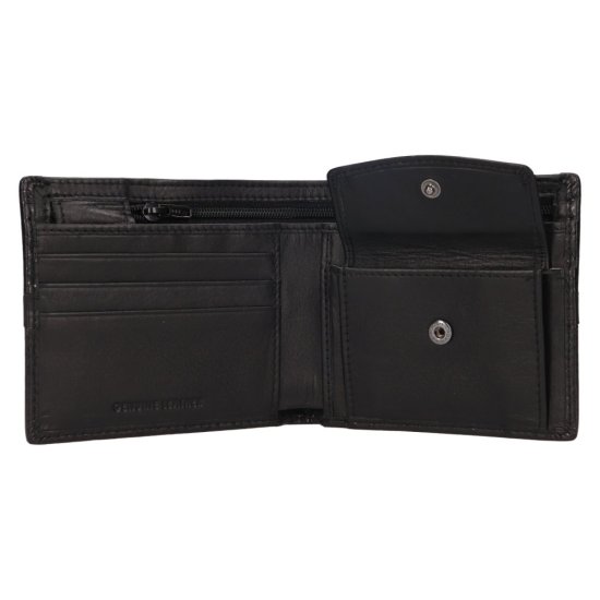 Pánská kožená peněženka 212595 černá - mincovník