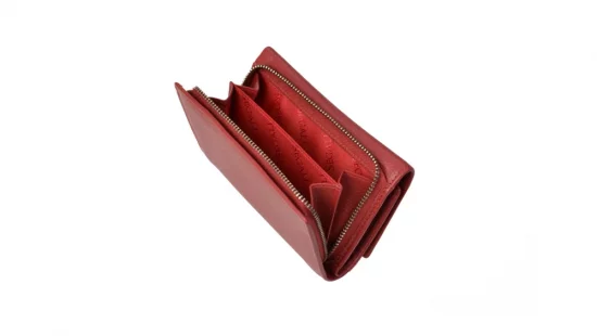 Dámska kožená peňaženka SG-27074 červená - mincovník