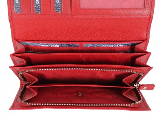 Dámska kožená peňaženka 210025 červená 3