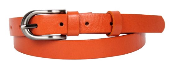 Dámský kožený opasek 2186-08 oranžový