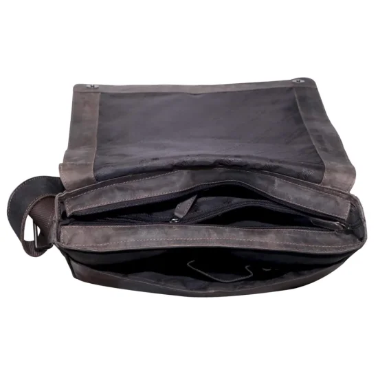 Kožená taška přes rameno UNI DINGO hnědá