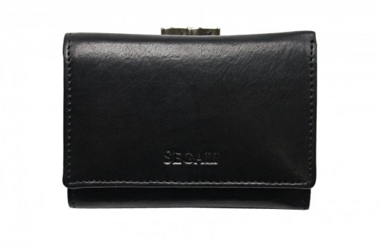 Dámska kožená peňaženka SG-2870 čierna