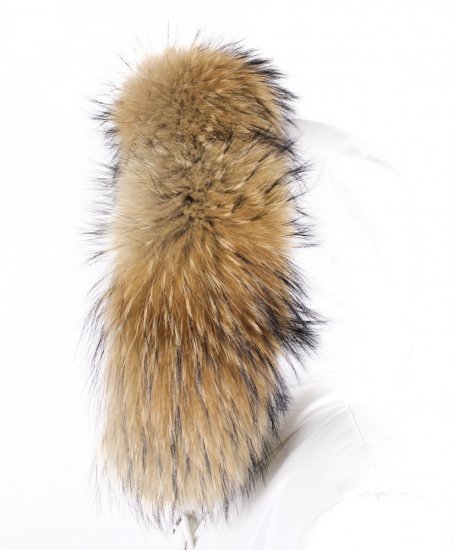 Fur trim on the hood - raccoon collar M 42/4 (70 cm) 1