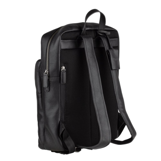 Kožený batoh na notebook UNISEX Burkely Leonardo černý