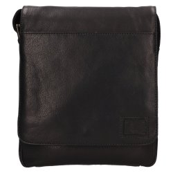 Pánska kožená taška cez rameno 2290603 čierna