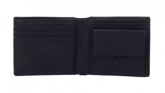 Pánska kožená peňaženka 21039 čierna 2