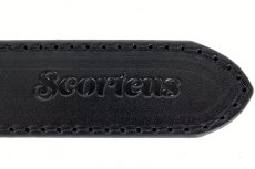 Pánský kožený opasek Scorteus SC-GR-13 černý 1 Pánský kožený opasek Scorteus SC-GR-13 černý 1