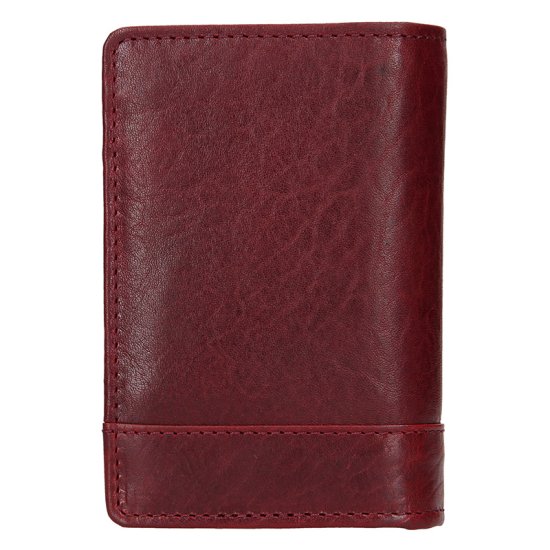 Kožená dokladovka V-260/T bordo - zadní pohled