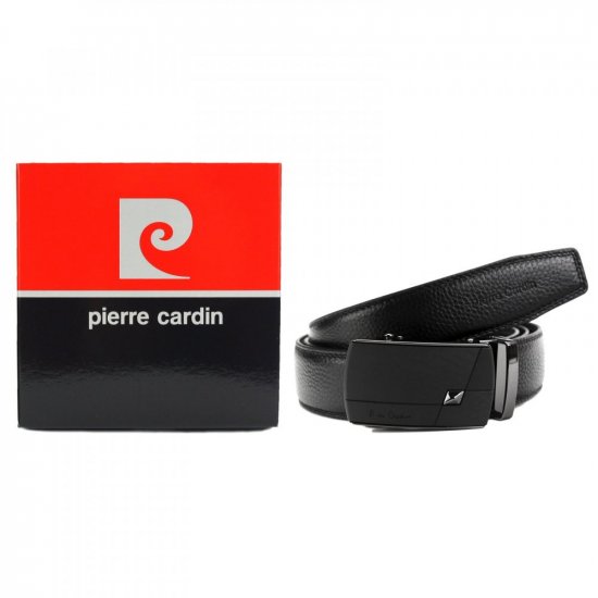 Pánský kožený opasek Pierre Cardin 2542 HY02 černý 3
