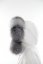 Kožušinový lem na kapucňu - golier líška bluefrost LB 25/2 ( 65 cm)