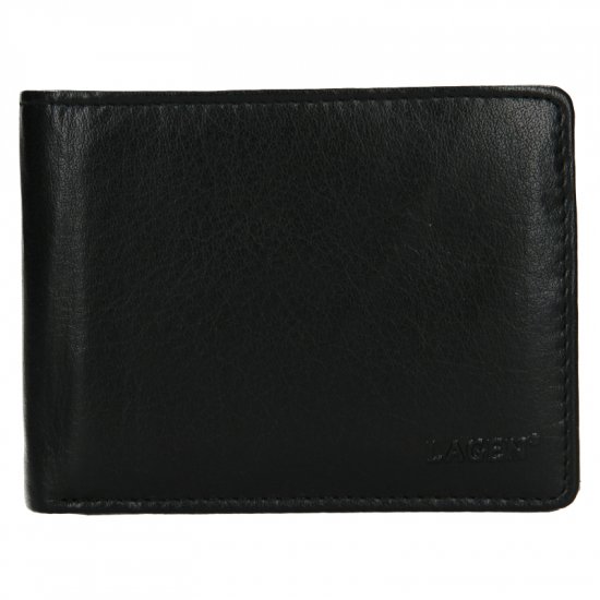 Pánska kožená peňaženka V-276 čierna