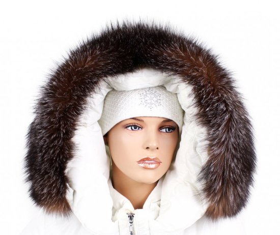 Kožešinový lem na kapuci - límec liška bluefrost wolf LBW 01/3 (70 cm) 1