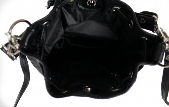 Dámská kožená kabelka INGE černá 5