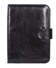 Kožený diář A5 SC Komen. černý - přední strana