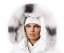 Kožušinový lem na kapucňu - golier líška bluefrost white LB 21/13 (66 cm) 1