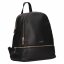 Dámsky kožený batoh BLC-222/2053/GLD čierny - predný pohľad