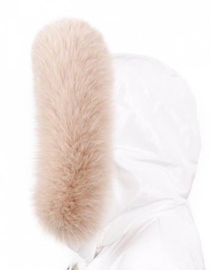 Fur trim on the hood - pastel fox collar L 30/5 (65 cm) 2