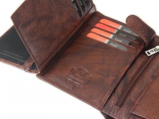 Pánská kožená peněženka Pierre Cardin FOSSIL TILAK12 2326A RFID šedá