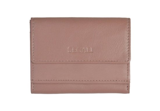 Dámská kožená peněženka SG-21756 baby pink - přední strana