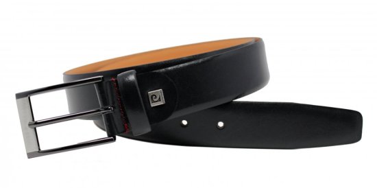 Pánský kožený opasek Pierre Cardin 270126 černý