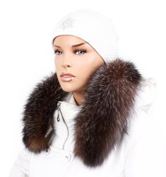 Kožešinový lem na kapuci - límec liška bluefrost wolf LBW 01/3 (70 cm) 