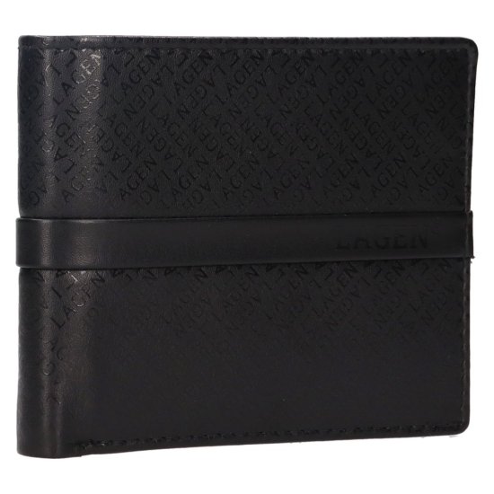 Pánská kožená peněženka 212405 A černá 2