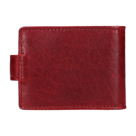 Kožený obal na karty a vizitky 21485/T červená 1
