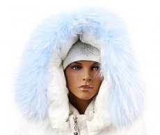 Kožešinový lem na kapuci - límec mývalovec snowtop M 38/21 (70 cm) 1