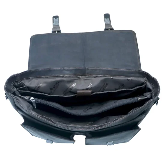 Pánská kožená taška přes rameno Apollo tm. hnědá - vnitřní vybavení Pánská kožená taška přes rameno Apollo tm. hnědá - vnitřní vybavení