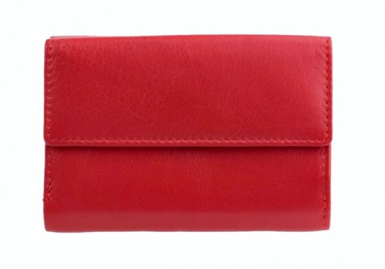 Dámska kožená peňaženka SG-27020 červeno-čierna