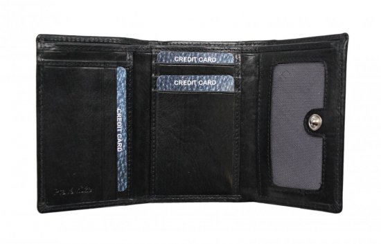 Dámska kožená peňaženka SG-2870 čierna 2