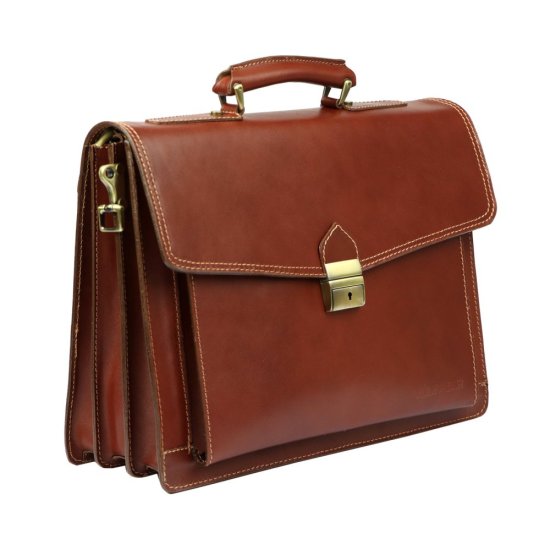 Kožená aktovka Pepe hnědá 2