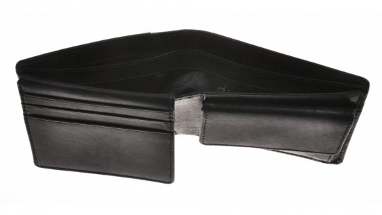Pánska kožená peňaženka 250758 čierna (malá) 4