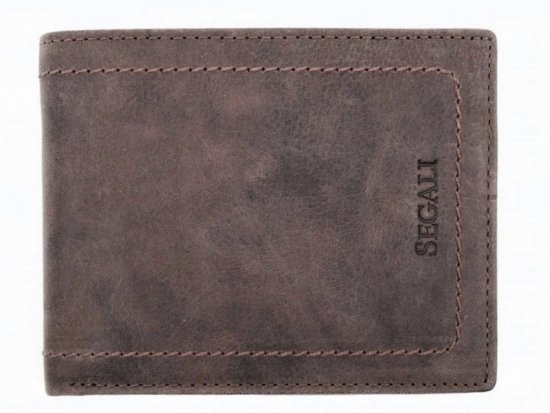 Pánská kožená peněženka SG-27067 hnědá
