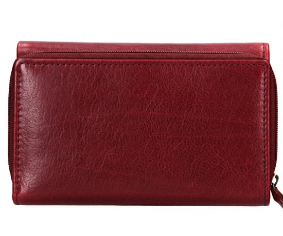 Dámská kožená peněženka EXCLUSIVE HT-232/T vínová
