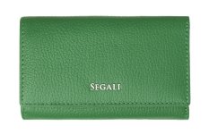 Dámska kožená peňaženka SG-27074 zelená - predná strana