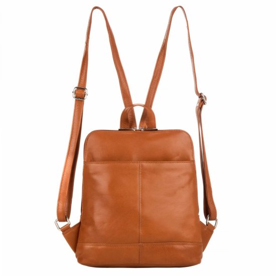 Kožený batoh El Forrest Colin hnědý 2