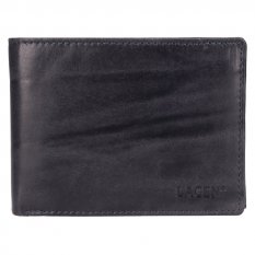 Pánská kožená peněženka LG-22111 šedá - přední pohled