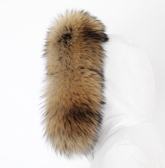 Exkluzívny kožušinový lem na kapucňu - golier medvedíkovec  MX-02 (70 cm) 2