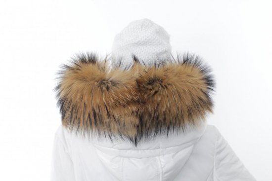 Fur trim on the hood - raccoon collar M 01/5 (70 cm) 1