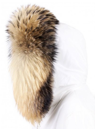 Exclusive fur trim on the hood - raccoon collar  MX-06/1 (75 cm) 1