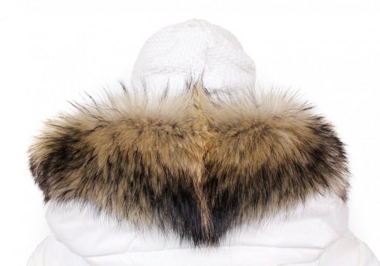 Fur trim on the hood - collared raccoon M 51/18 (65 cm) 1