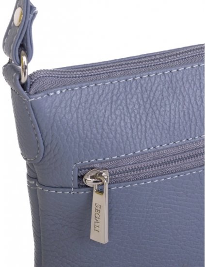 Dámska kožená taška cez rameno SG-27001 lavender - detail