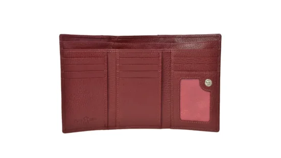 Dámská kožená peněženka SG-27074 bordo