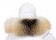 Fur trim on the hood - fox collar bluefrost golden LBG 01/7 (65 cm) 2