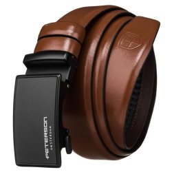 Pánský kožený opasek PETERSON PTN 2A004 hnědý