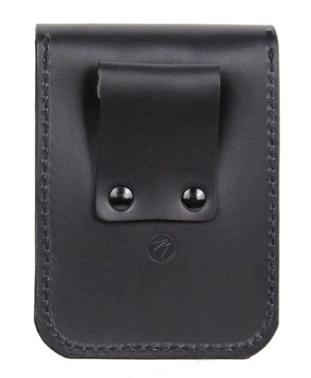 Kožená kapsa na opasek Scorteus SC 2007 černá - zadní strana