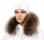 Fur trim on the hood - raccoon collar snowtop M 35/63 (65 cm)