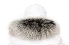 Kožešinový lem na kapuci - límec mývalovec arctic snowtop M 31/18 (70 cm) 1