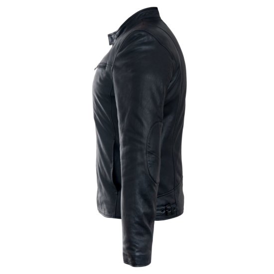 Pánská kožená bunda DNR 52360.4 černá - pohled z boku
